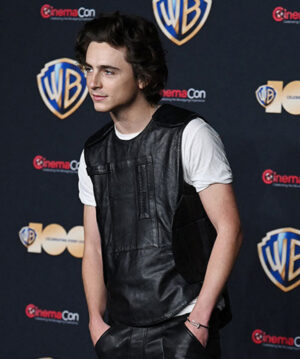 Timothee Chalamet Leather Vest