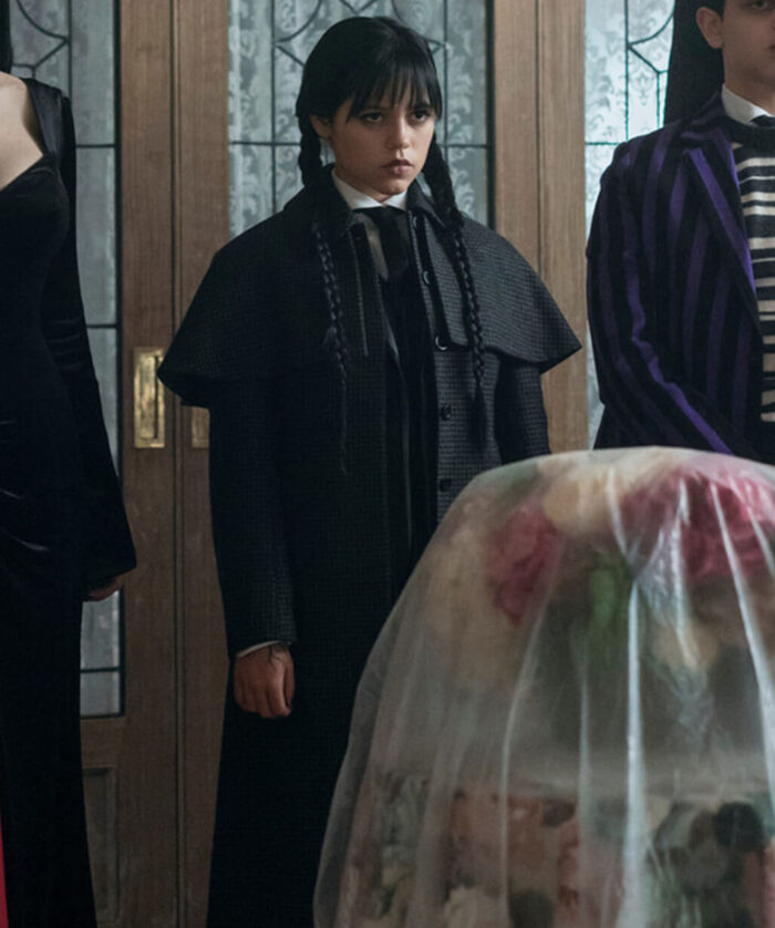 Jenna Ortega Black Coat