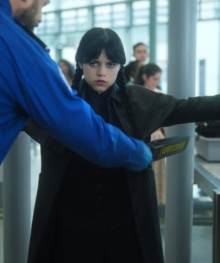 Jenna Ortega Black Coat