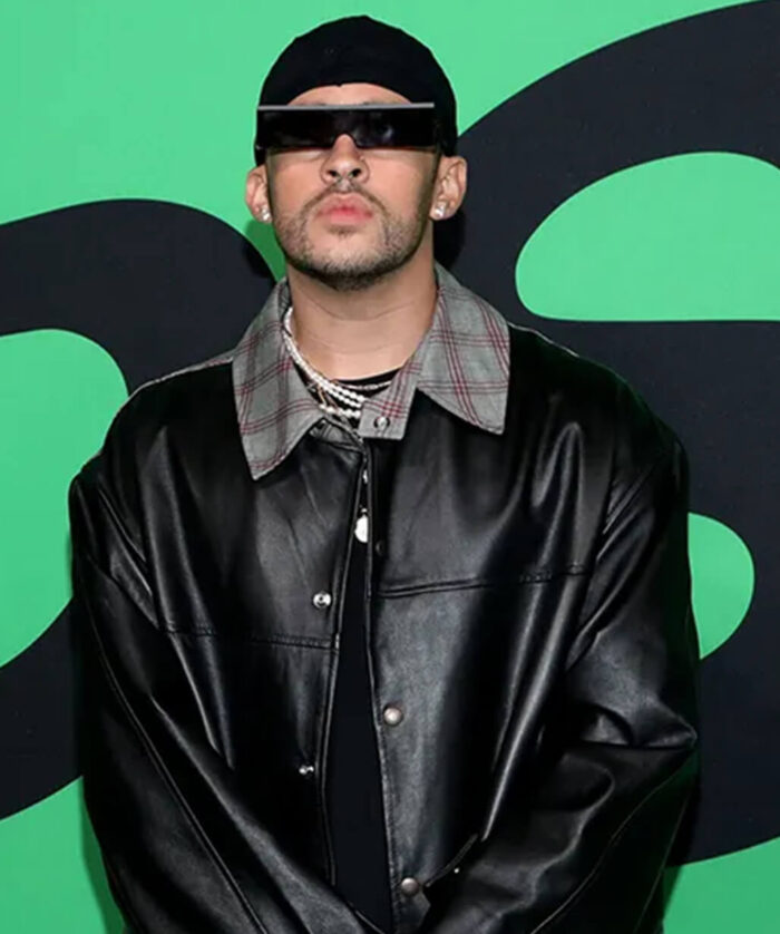 Bad Bunny Leather Coat