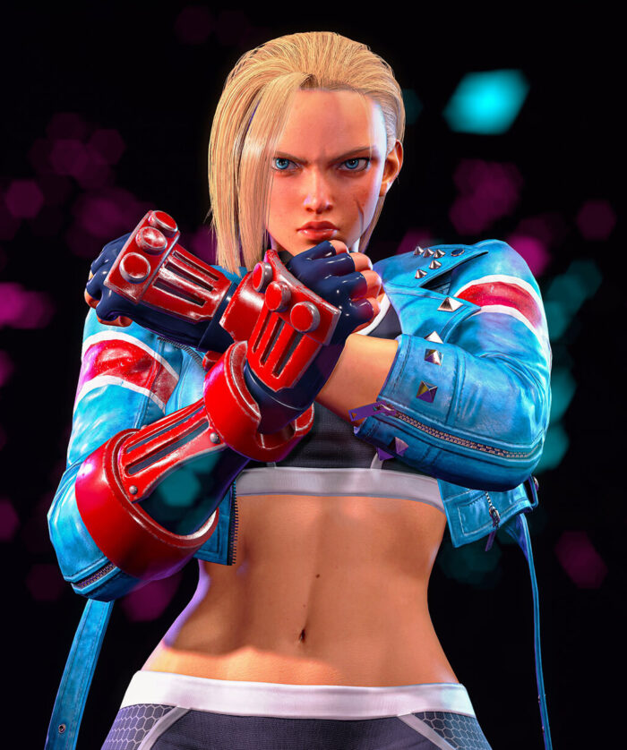Cammy White Blue Jacket
