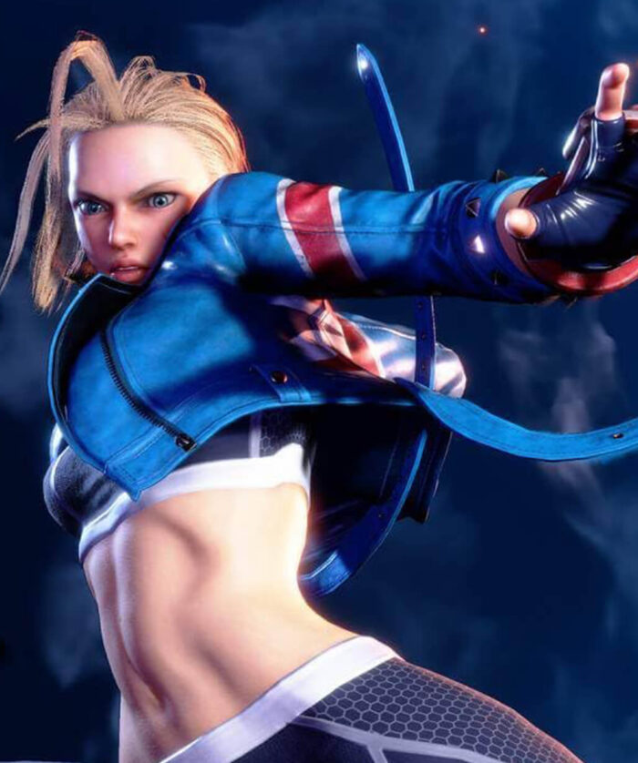 Cammy White Blue Jacket