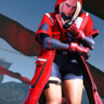 Cammy White Red Coat