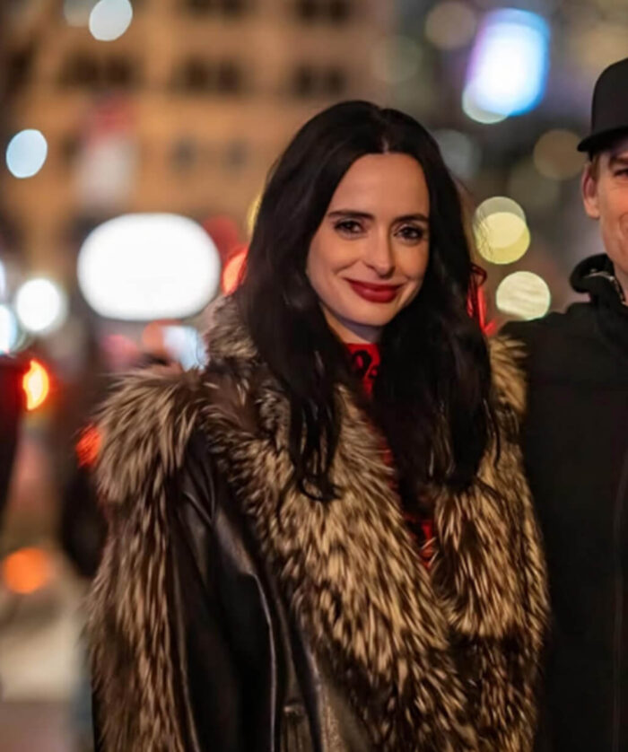 Krysten Ritter Fur Jacket