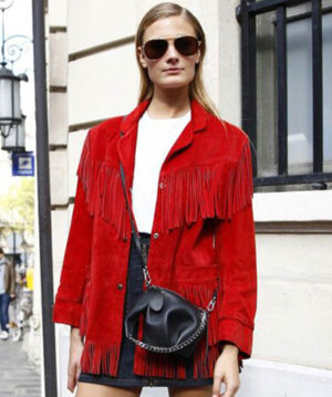 Constance Jablonski Fringe Jacket
