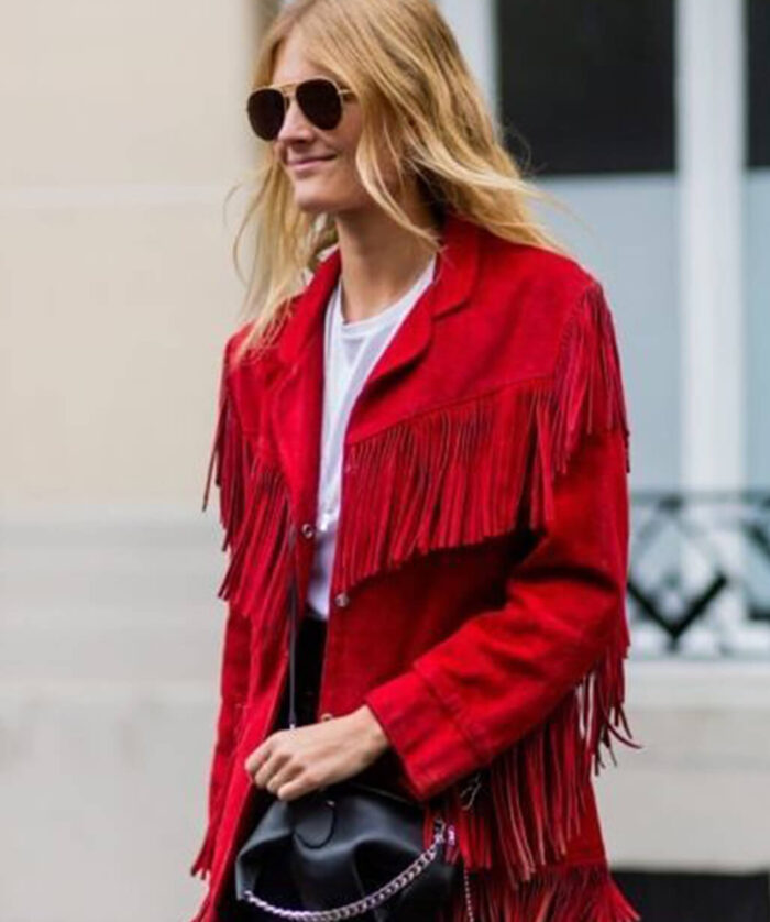 Constance Jablonski Fringe Jacket