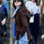 Anne Hathaway Suede Jacket