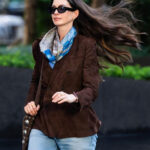 Anne Hathaway Suede Jacket