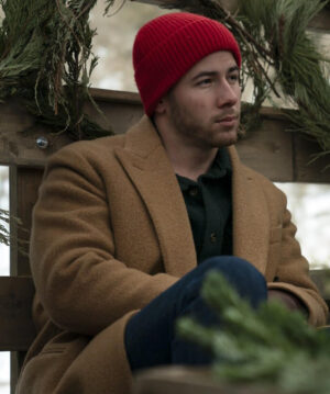Nick Jonas Brown Coat