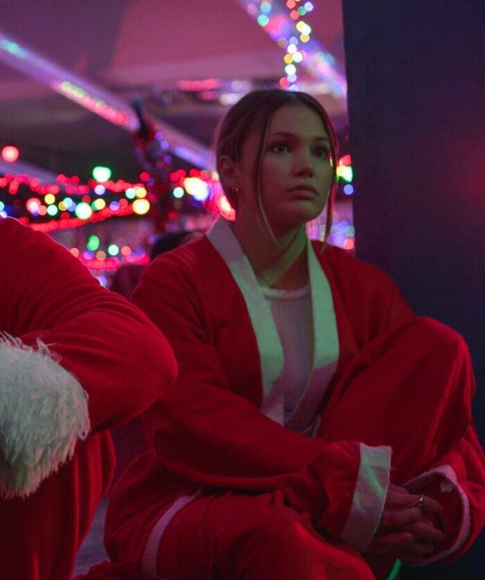 Olivia Holt Santa Coat