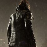 Leon Kennedy Resident Evil Requiem Black Leather Jacket Back