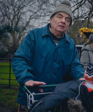 Rowan Atkinson Blue Jacket