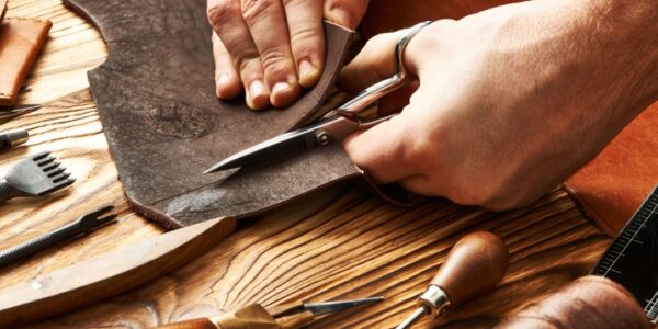 Leather-Being-Made Leather material being made