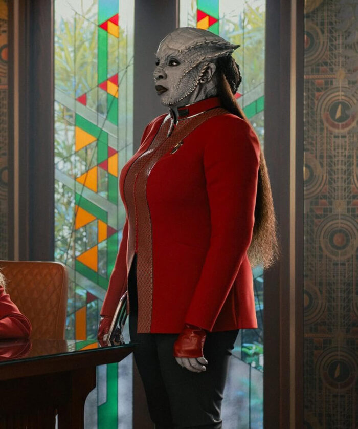 Gina Yashere Red Jacket