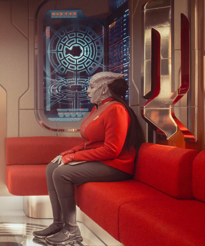 Gina Yashere Red Jacket