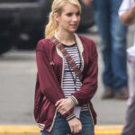 Emma Roberts Satin Jacket