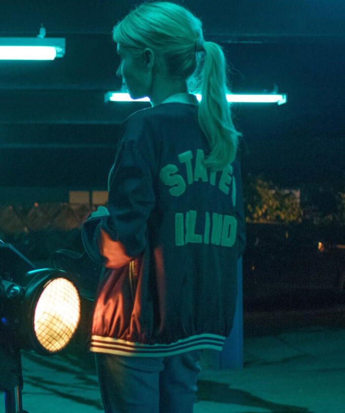 Emma Roberts Satin Jacket