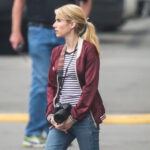 Emma Roberts Satin Jacket