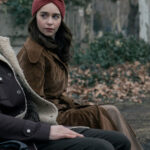 Emilia Clarke Suede Coat