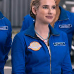 Emma Roberts Blue Jacket
