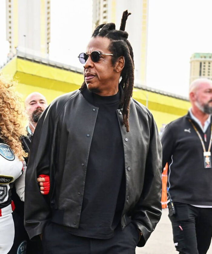 american-rapper-jay-z-leather-jacket-wear Jay-Z Black Leather Jacket