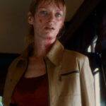 Uma Thurman Brown Jacket