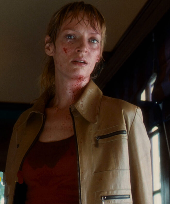 Uma Thurman Brown Jacket