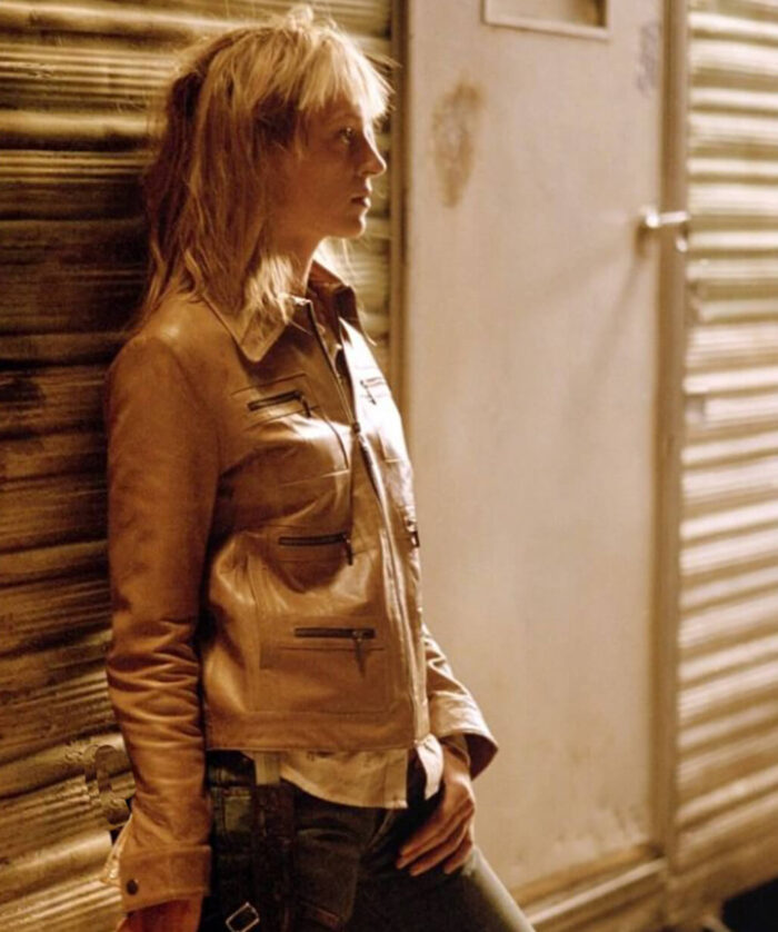 kill-bill-2-uma-thurman-brown-leather-jacket-wear Uma Thurman Brown Jacket