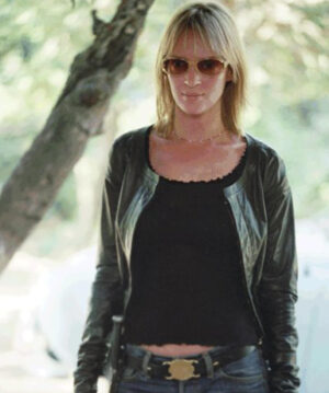 Uma Thurman Black Jacket