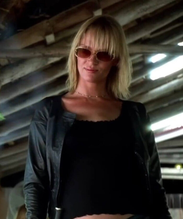 Uma Thurman Black Jacket