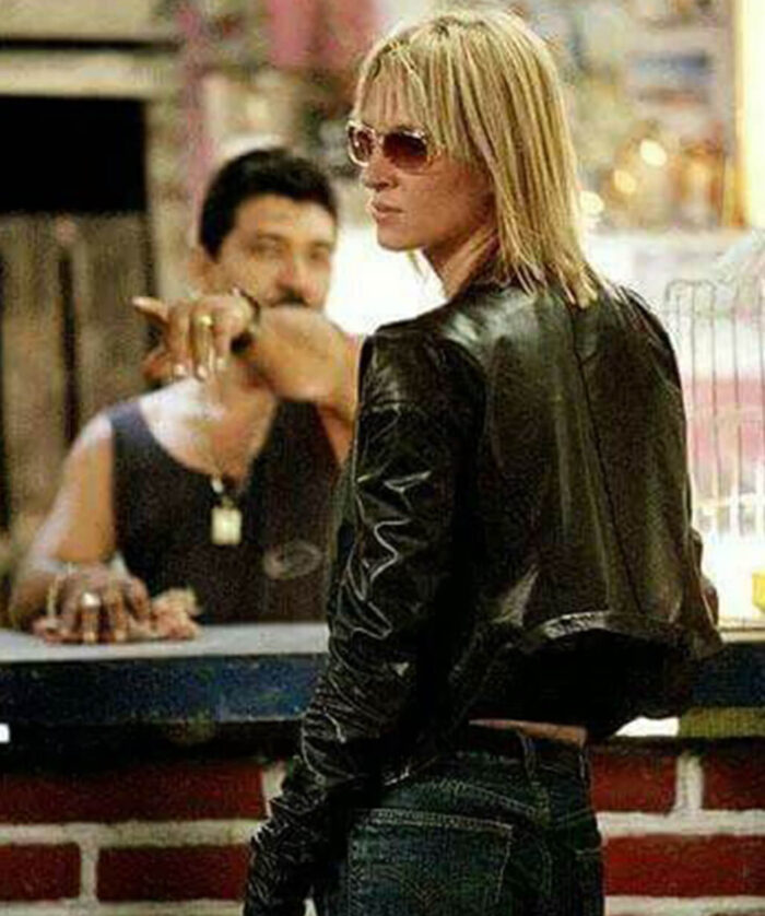 Uma Thurman Black Jacket