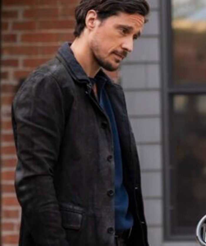 Peter Gadiot Leather Jacket