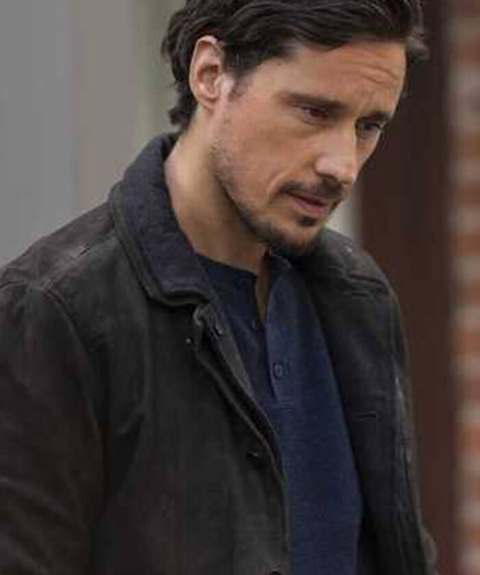 Peter Gadiot Leather Jacket
