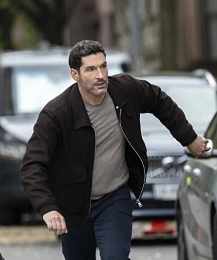 cia-s01-tom-ellis-wool-jacket Tom Ellis Brown Jacket