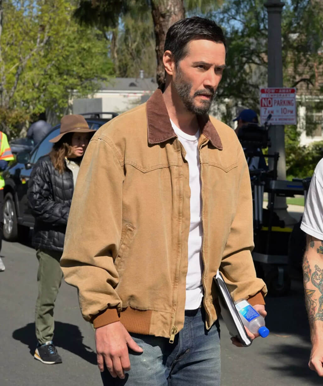 Keanu Reeves Outcome 2026 Brown Cotton Jacket