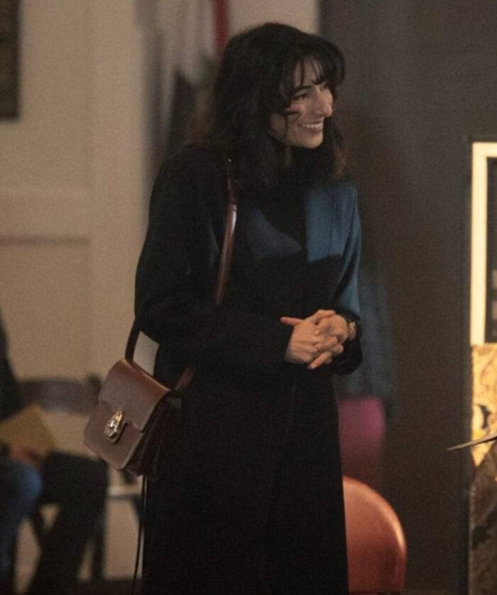 Necar Zadegan Black Coat