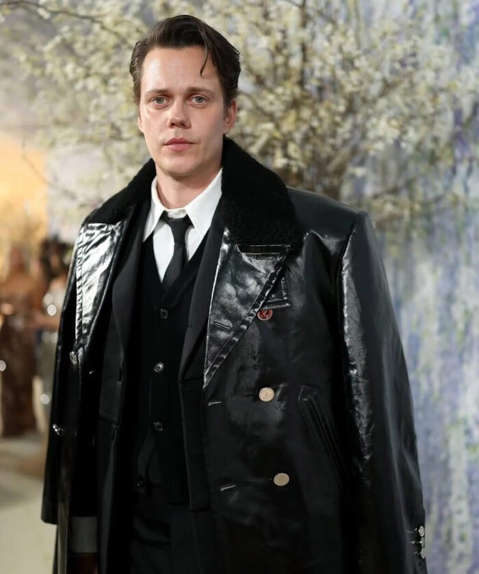 Bill Skarsgård Black Coat