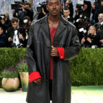 Damson Idris Leather Coat
