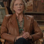 Annette Bening Leather Blazer