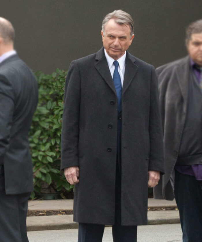 Sam Neill Wool Coat