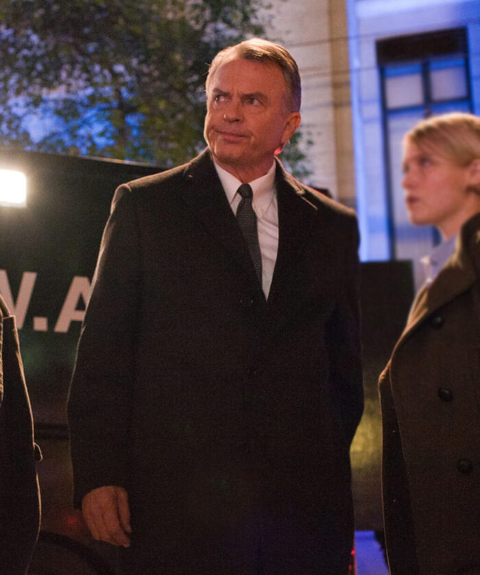 Sam Neill Wool Coat