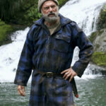 Sam Neill Hunt for the Wilderpeople 2016 Plaid Wool Coat - Image 1