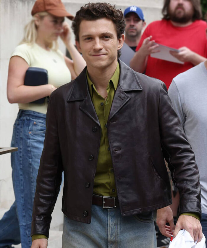Tom Holland Leather Jacket