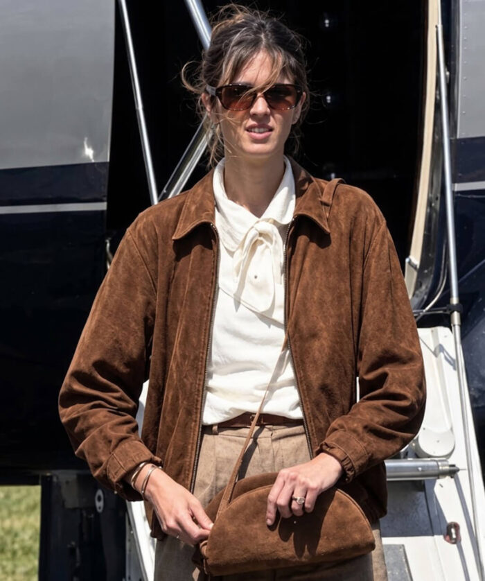 Benedetta Porcaroli Suede Jacket