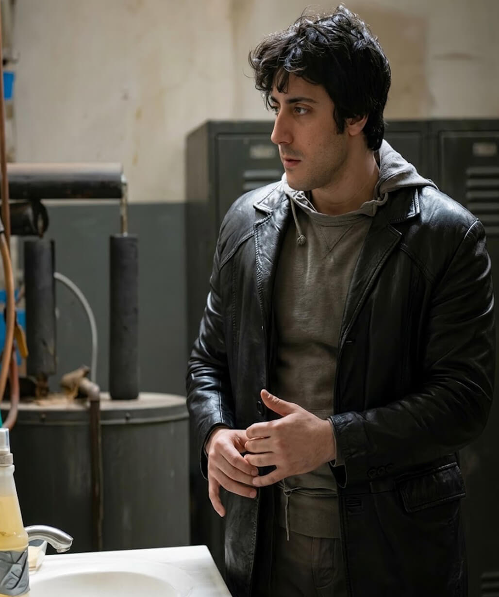 I Play Rocky 2026 Anthony Ippolito Black Leather Coat