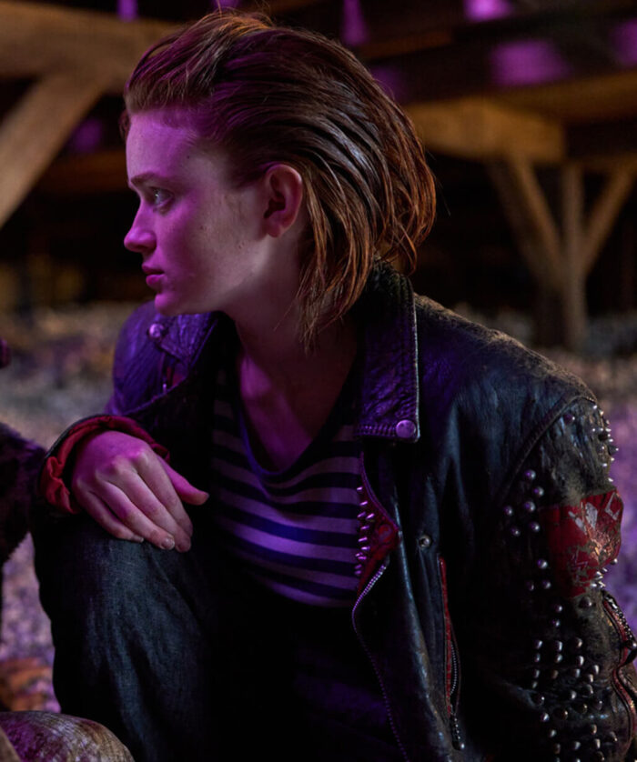 Sadie Sink Leather Jacket