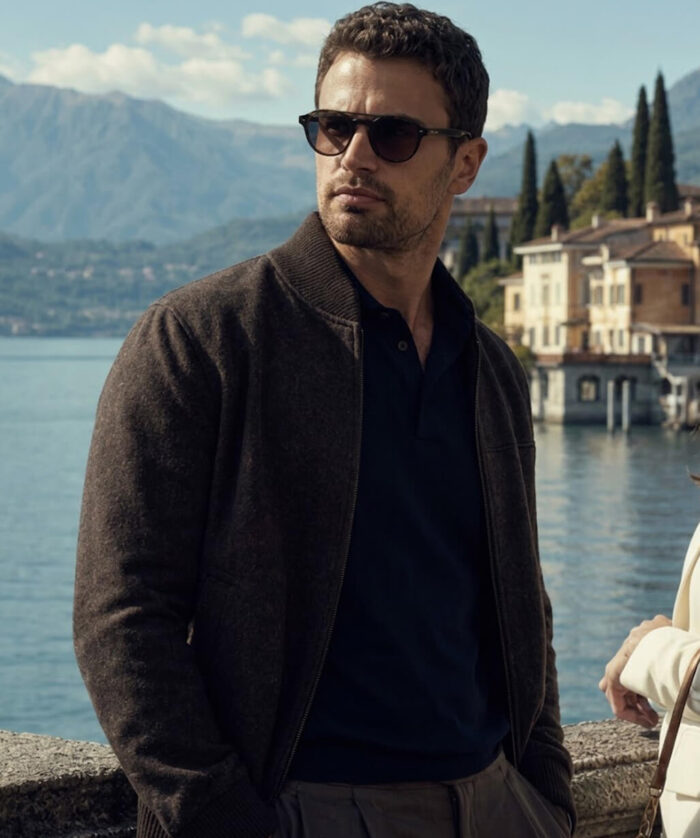 Theo James Brown Jacket